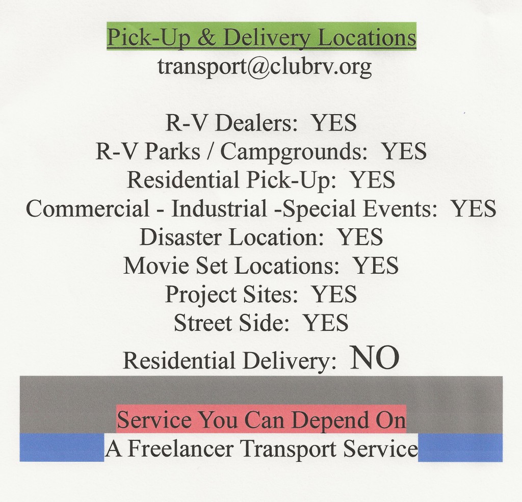 Pick-Up Locations